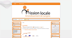 Desktop Screenshot of missionlocale-langres.fr