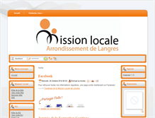 Tablet Screenshot of missionlocale-langres.fr